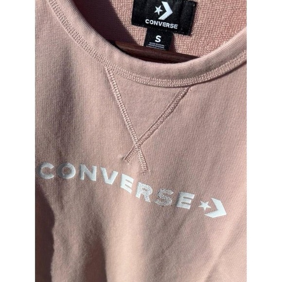 Converse Women's Lightweight Pullover Blush Pink Small - Picture 5 of 5